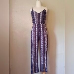 #86 Navy Paisley Jumpsuit !
